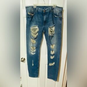 SOLD Men’s Y2K Vintage Diesel Thavar Skinny Slim Jeans Size 38X31